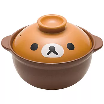 San-X 拉拉熊滿滿懶熊生活系列日式陶瓷砂鍋。懶熊