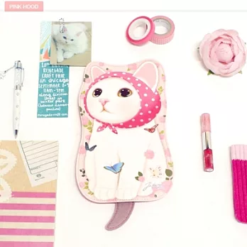 Jetoy,choo choo甜蜜貓第二代娃娃造型萬用包_Pink hood