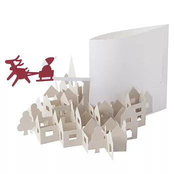 [MUJI 無印良品]立體卡片/聖誕老人來到城鎮