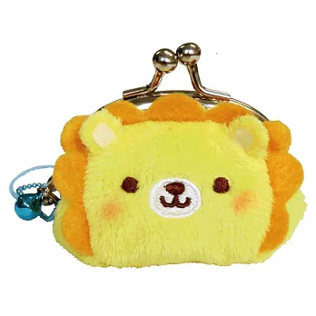 UNIQUE 動物樂園迷你珠扣零錢包 。小獅子