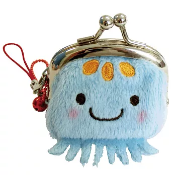 UNIQUE 動物樂園迷你珠扣零錢包 。章魚哥