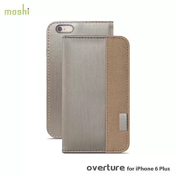 moshi Overture for iPhone 6 Plus 側開卡夾型保護套棕金
