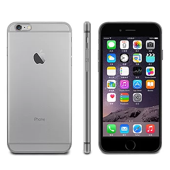iPhone6 4.7吋 彩色全透清水保護套透明黑