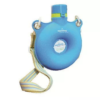 甜甜水包包-攜帶式矽膠水壺(藍色)藍色