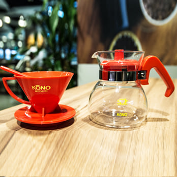【KONO珍藏限量】哈亞咖啡彩色繽紛濾器組(RD紅)