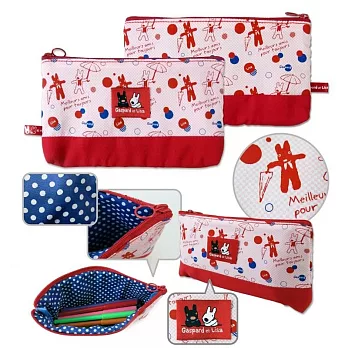 麗莎和卡斯柏-小物包(拼布)A款(麗+卡)