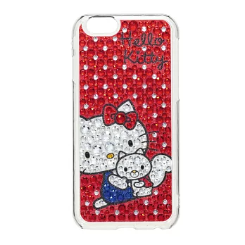 日本 Suncrest Hello Kitty iPhone6 (4.7吋)滿鑽保護殼(友情滿點)