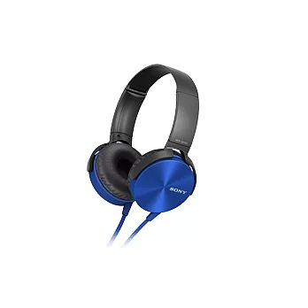 SONY MDR-XB450AP 支援所有智慧型手機 重低音 完美美型 耳罩式耳機 紳士黑 烈炎紅 寶石藍3色供應海洋藍