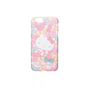 日本 Suncrest Hello Kitty iPhone6 (4.7吋)閃鑽保護殼(粉嫩蝴蝶結)