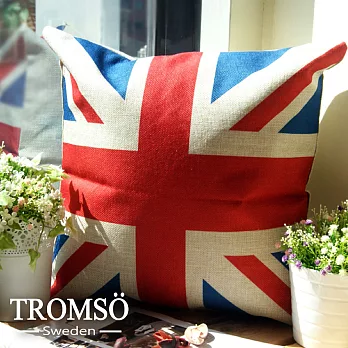 TROMSO-品味英倫棉麻抱枕/英國國旗