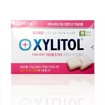 【韓菓】Xylitol 木糖醇無糖口香糖 粉紅薄荷盒裝