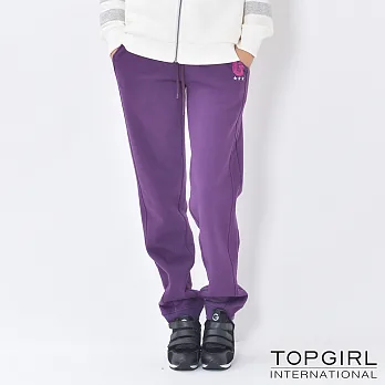 TOP GIRL-抽繩顯瘦休閒長褲M紫