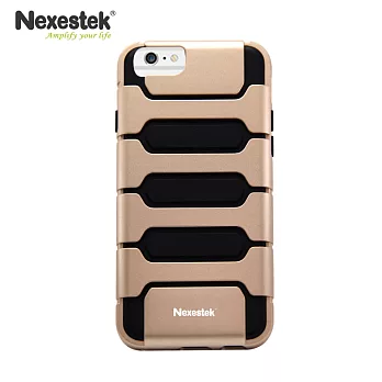 Nexestek 運動款全包覆手機保護殼 - Apple iPhone 6 (4.7吋) 專用香檳金/黑