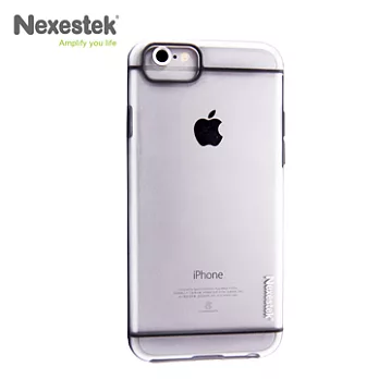 Nexestek Bumper 款全包覆雙色透明手機保護殼 - Apple iPhone 6 (4.7吋) 專用科技灰色