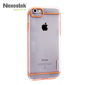 Nexestek Bumper 款全包覆雙色透明手機保護殼 - Apple iPhone 6 (4.7吋) 專用柑仔橘色