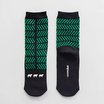 overdue dilemma短襪/牛吃草黑綠