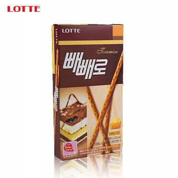 【韓璧食府】《LOTTE》 Pepero提拉米蘇夾心巧克力棒(43g*1盒)