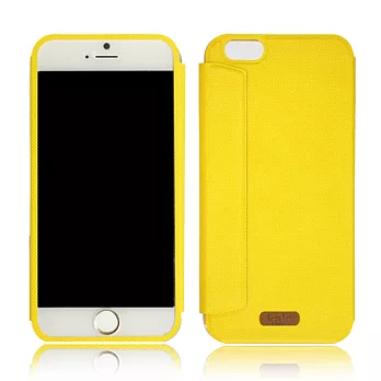 卡樂創意 iPhone 6 (4.7吋) 免翻蓋觸控側翻皮套系列檸檬黃