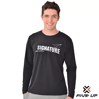 【FIVE UP】翱翔天際吸排圓領TEEL黑