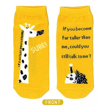 Shinzi Katoh 插畫風短襪-長得比我高