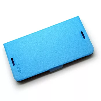 KooPin HTC Desire 820 璀璨星光系列 立架式側掀皮套水漾藍