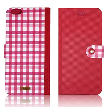 卡樂創意 iPhone 6(4.7吋) 經典款側翻皮套薔薇紅