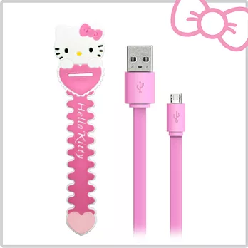 Hello Kitty 數位傳輸充電線 USB 2.0-粉 (KT-CB01PP)