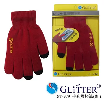 Glitter 觸控手套 M號 (GT-979)紅色