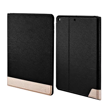 iPad Mini 3 / Mini 2 磁吸側翻軟殼立架休眠皮套(黑)附保貼