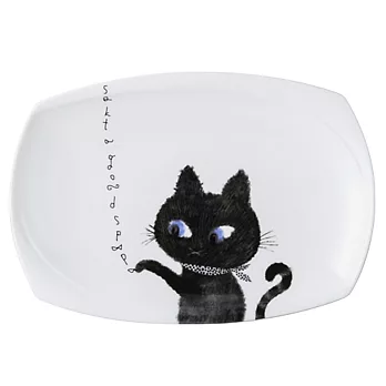 Shinzi Katoh 黑白設計系列方盤-大眼黑貓