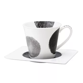 Shinzi Katoh 黑白設計系列咖啡杯盤-水玉點點