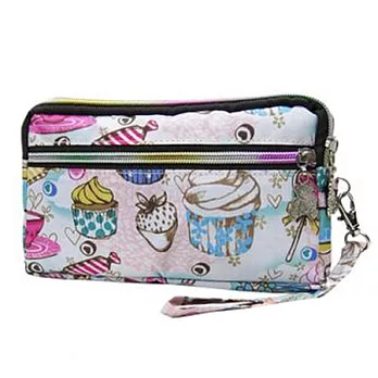 A+ accessories 雙層手拿收納化妝包 (共5色可選)冰淇淋