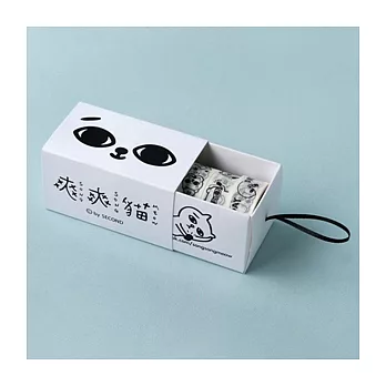 知音文創X台灣插畫家/爽爽貓/紙膠帶5入組