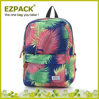 EZPACK 校園花漾後背包EZ7212棕櫚樹葉