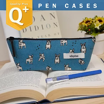uhplus Q-plus 帆船筆袋- 小法鬥(水藍)