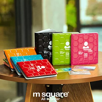 M Square 蜂巢造型32卡相簿本桃紅