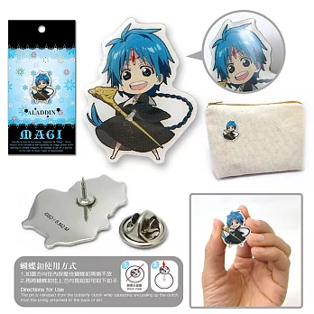 魔奇少年-徽章(金屬角色)A款(拉)