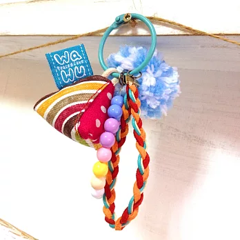 WaWu 幸運粽吊飾鑰匙圈(桃點點)