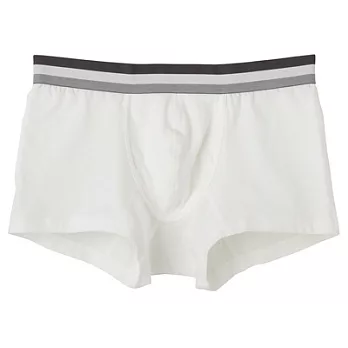 [MUJI 無印良品]男棉混舒適彈性低腰拳擊內褲L白色