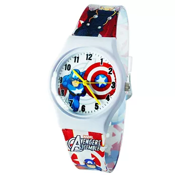 復仇者聯盟-美國隊長帥氣卡通錶(白色大型)