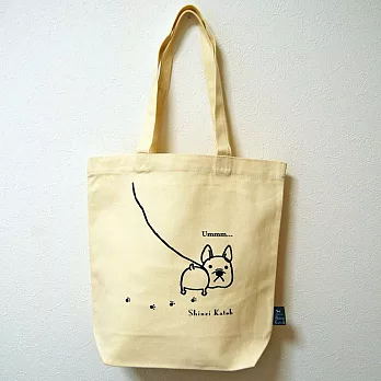 Shinzi Katoh 純棉環保購物袋-法國鬥牛犬