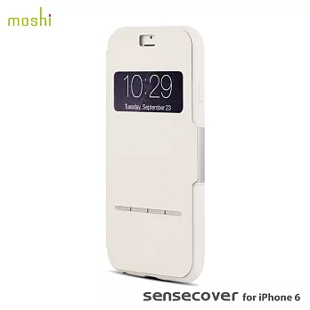 moshi SenseCover for iPhone 6 感應式極簡保護套象牙白