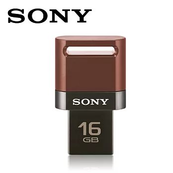 SONY MICRO VAULT USB2.0 16GB OTG 隨身碟-咖啡色