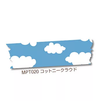 KING JIM 印製機專用和紙膠帶-晴空白雲