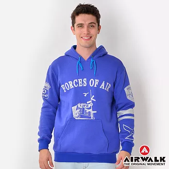 美國AIRWALK-連帽刷毛TM藍
