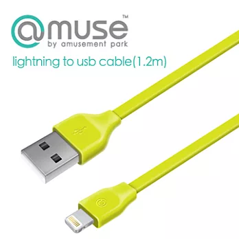 amuse lightning to usb cable(1.2m) 傳輸線綠