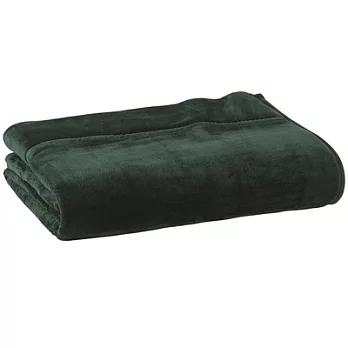 [MUJI 無印良品]暖纖毛厚手毛毯/D/雙人/綠色