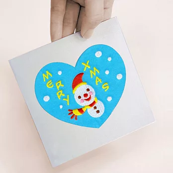 ICONA 刺繡聖誕卡片 - 雪人