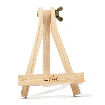 畫架造型原木手機座-淺(橡木)