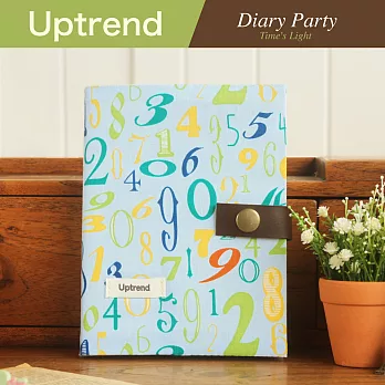 Uptrend Fabric Diary 布手帳-時間光廊‧藍色